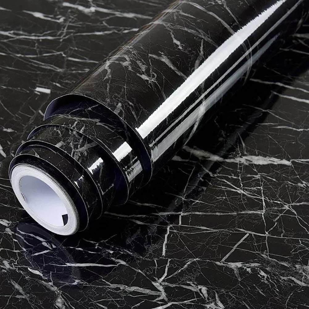 Black marble wallpaper